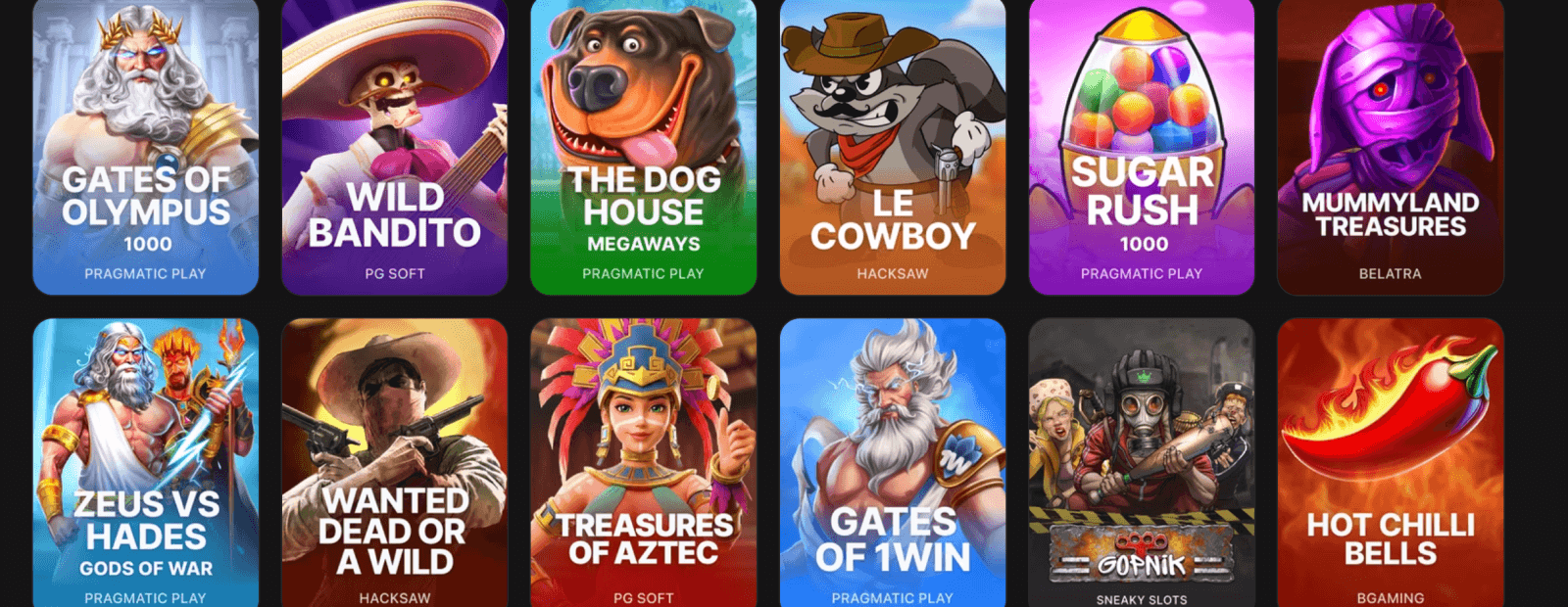 Games at 1win Casino