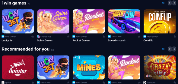 All games at 1win Casino Games at 1win Casino